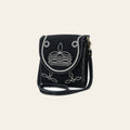 American Darling Suede Genuine Leather Cross body Bag Boot Stitched Embroidery Vegetable-Tanned Western Purse