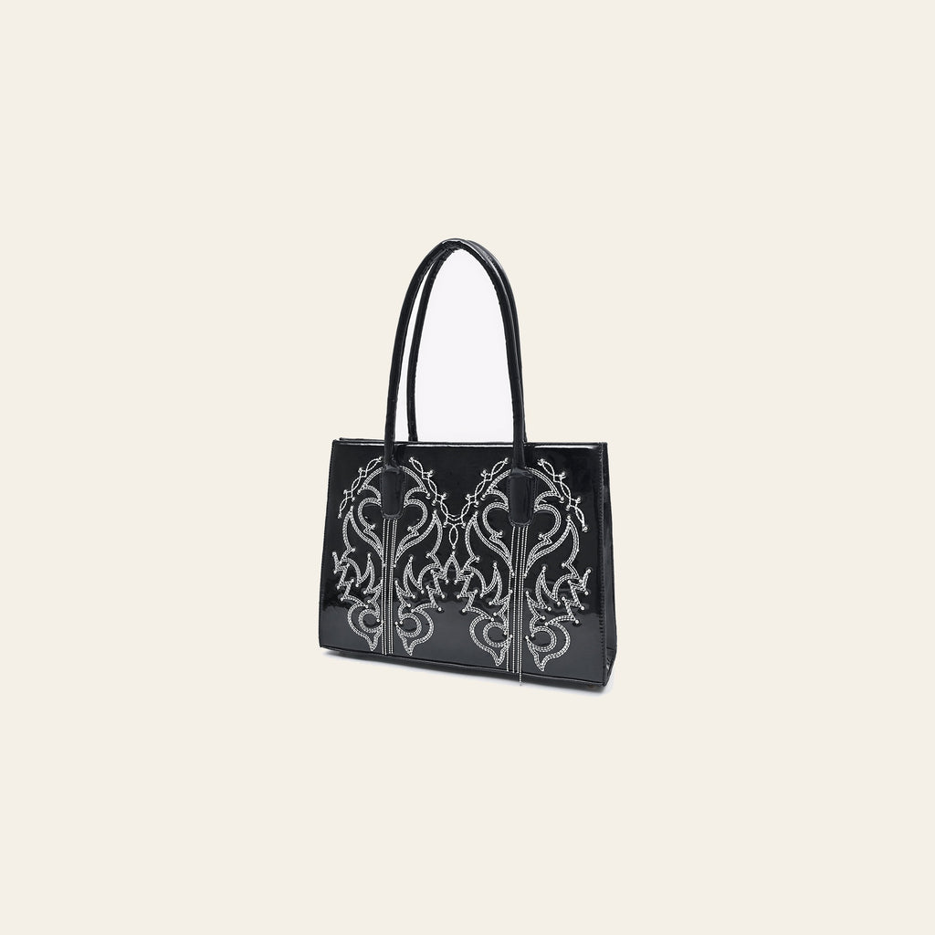 American Darling Genuine Leather Tote Bag Handcrafted Embroidery Eco-Friendly Vegetable Tanned Full Grain Leather
