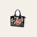 American Darling Handcrafted Embroidered Genuine Leather Tote Bag - Eco-Friendly Vegetable Tanned Full Grain Western Purse