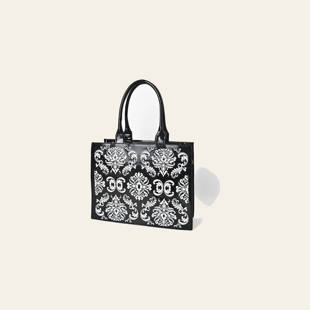 American Darling Tote Bag Western Genuine Leather Embroidered Purse with Braided Trim and Premium YKK Zipper for Women