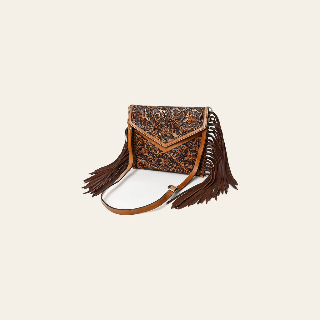 American Darling Envelope Hand Tooled Genuine Leather Women Bag Western Handbag Purse | for Cute