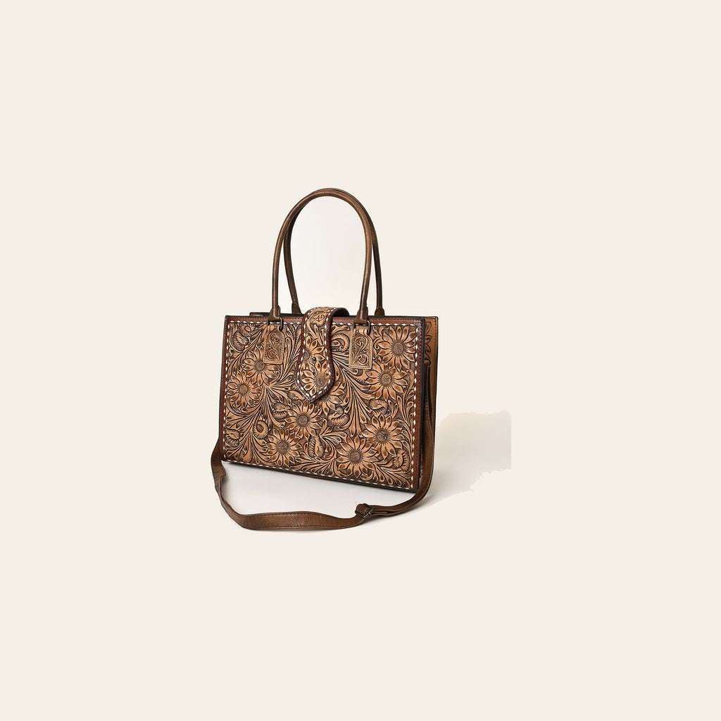 American Darling Tote Hand Tooled Genuine Leather Western Women Bag Handbag Purse | Travel Bags College Casual