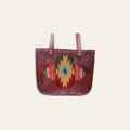 American Darling Tote Saddle Blanket Hand Tooled Genuine Leather Western Women Bag Handbag Purse | Travel Bags College Casual