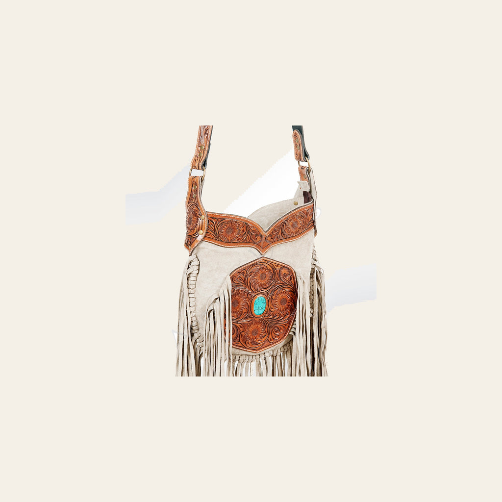 American Darling Crossbody Suede Hand Tooled Genuine Leather Western Women Bag Handbag Purse | for Cute