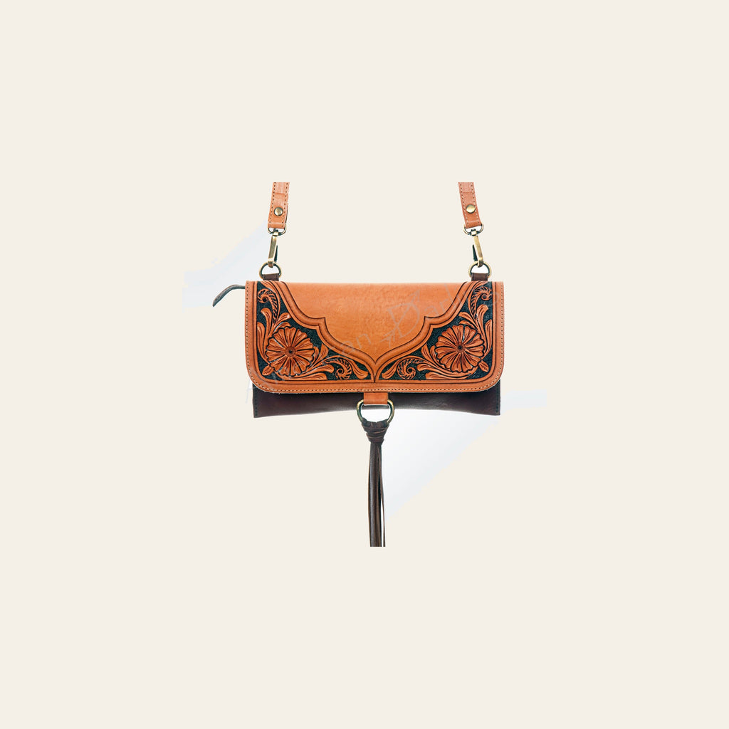American Darling Cross Body Hand Tooled Genuine Leather Western Women Bag Handbag Purse | Crossbody for Cute