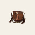 American Darling Bucket Hand Tooled Hair-On Genuine Leather Women Bag Western Handbag Purse