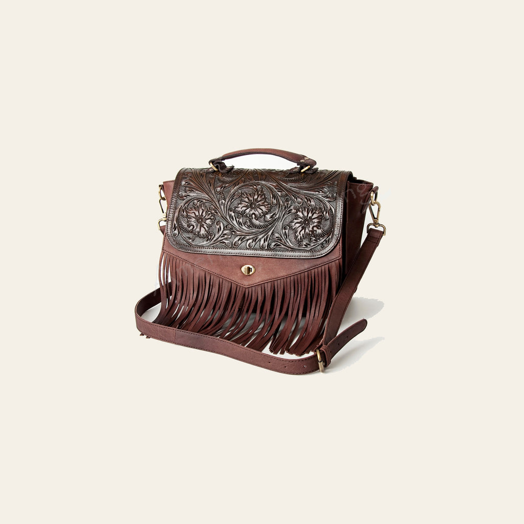 American Darling  Messenger Hair on Genuine Leather Western Women Bag | Black Handbag Purse Crossbody for Cute