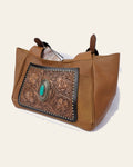 American Darling Tote Hand Tooled Genuine Leather Western Women Bag | Handbag Purse for Cute