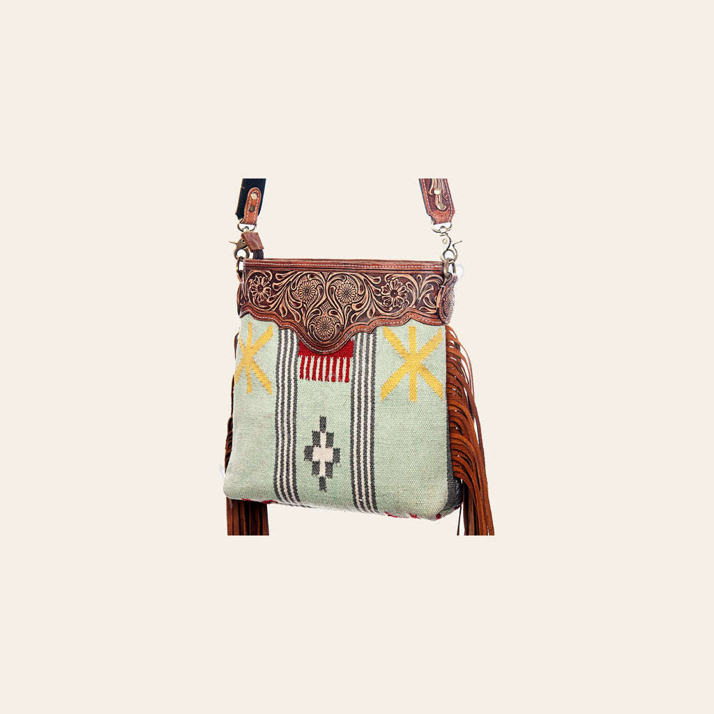 American Darling Cross Body Hand Tooled Saddle Blanket Genuine Leather Western Women Bag Handbag Purse | Crossbody for |Cute