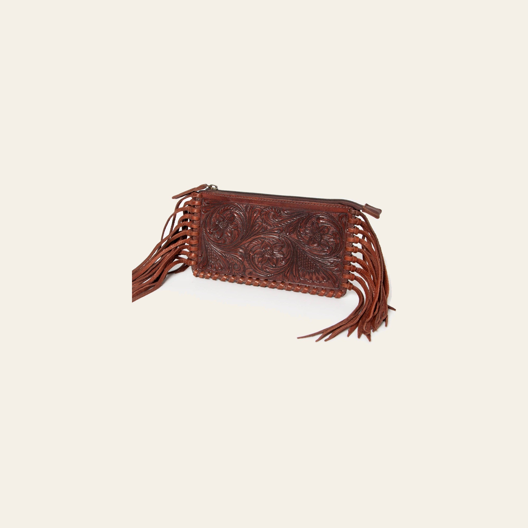 American Darling Wristlet Hand Tooled Genuine Leather Women Bag Western Handbag Purse
