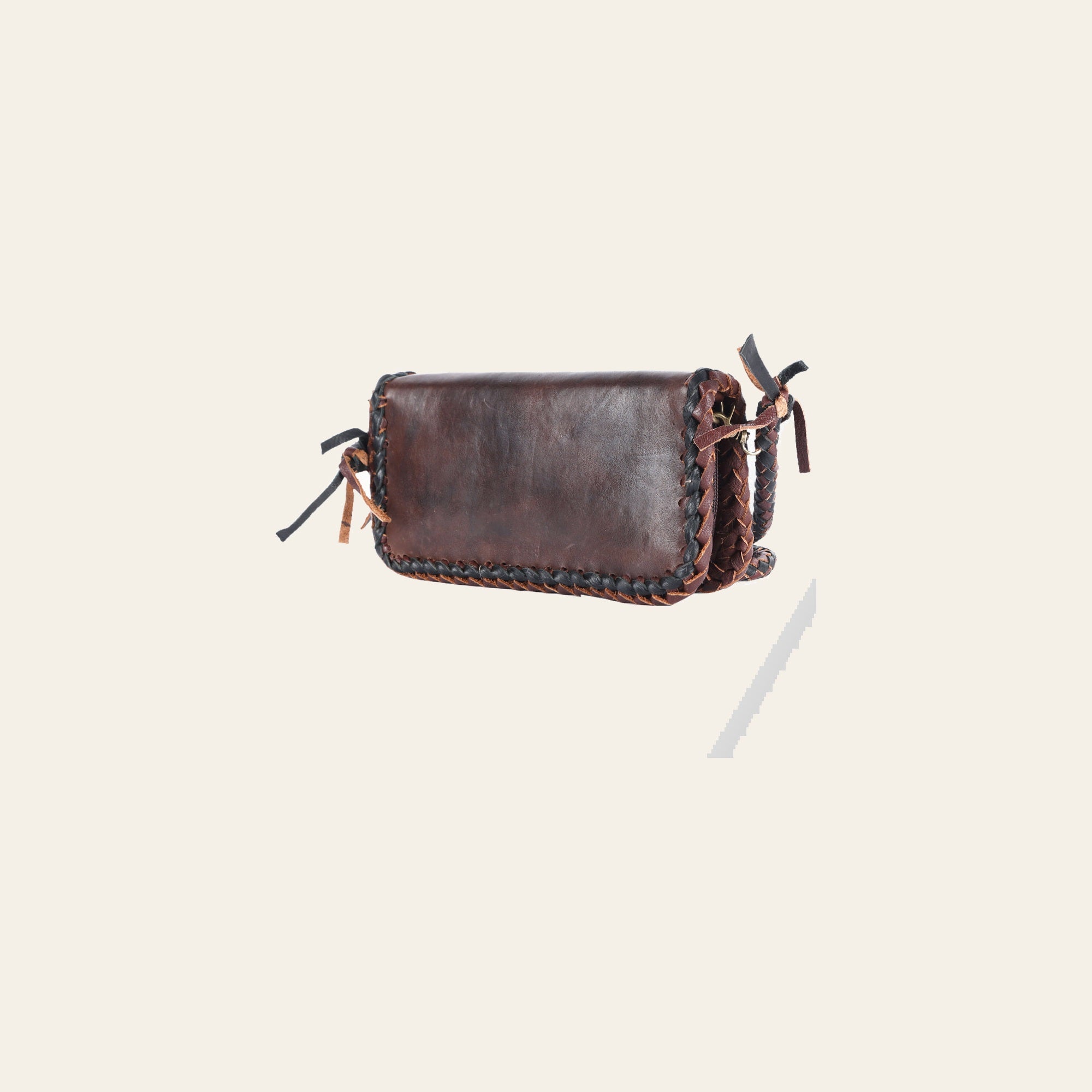 American Darling Organiser Bag Western Genuine Leather Handcrafted Purse with Braided Detail and YKK Zipper