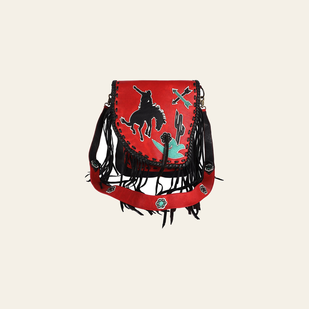 American Darling Messenger Hand Tooled Genuine Leather Western Women Bag Handbag Purse | Cute