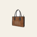 American Darling Tote Bag Western Genuine Leather Handcrafted Shoulder Purse with Boot Stitched Design and YKK Zipper