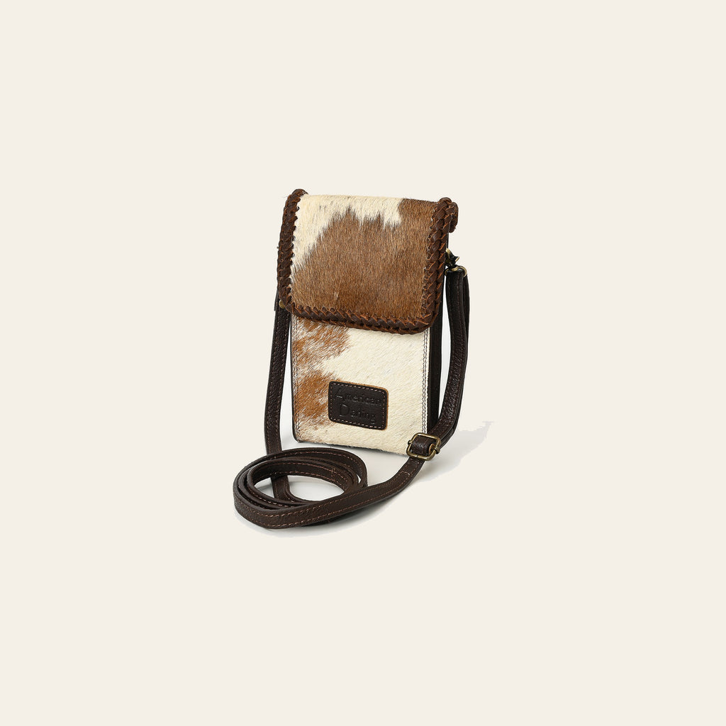 American Darling Cell Phone Holder Hair on Genuine Leather Western Women Bag Purse | Case