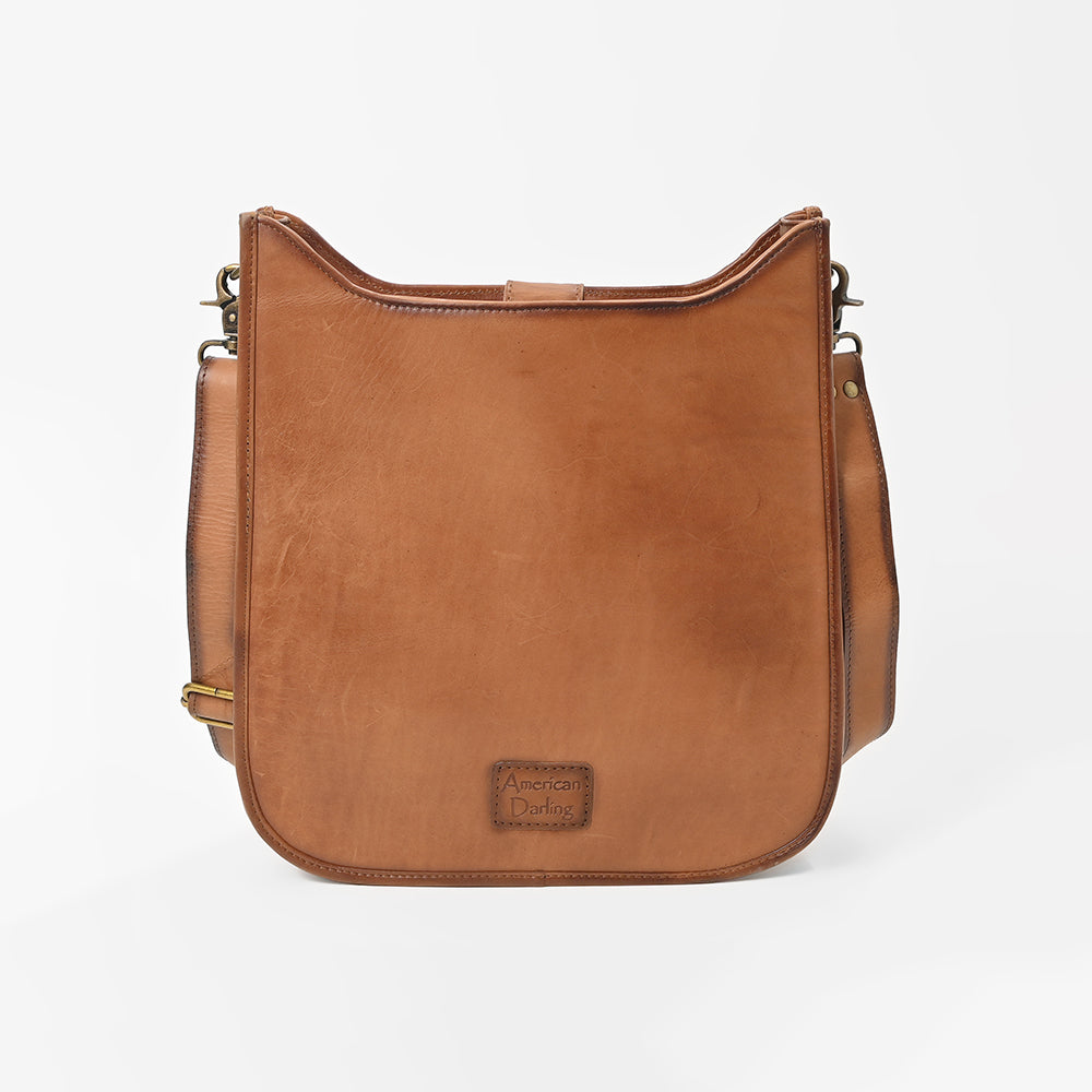 American Darling Quilted Leather Crossbody Bag – Classic Diamond Stitch Design