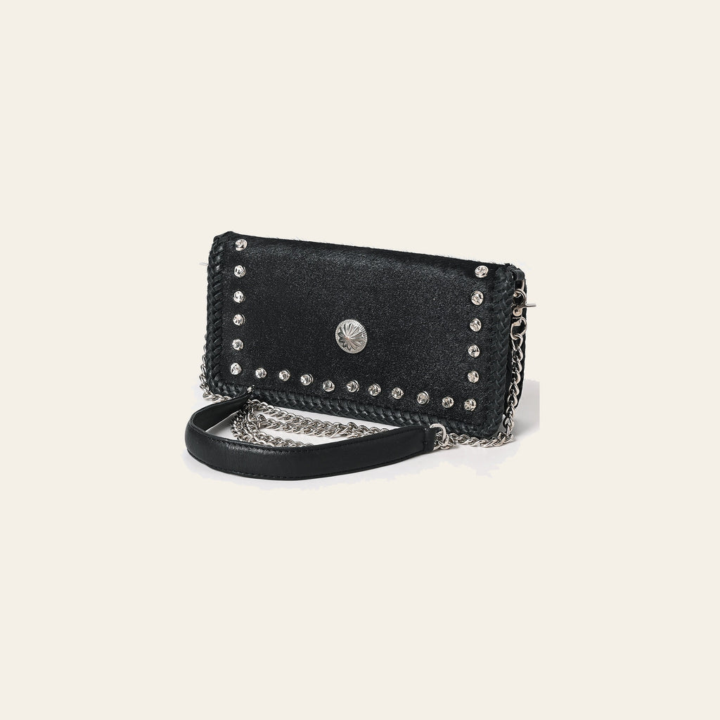 American Darling Crossbody Hair On Chain Strap Genuine Leather Women Bag Western Handbag Purse