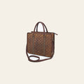 American Darling Tote Bag Western Quilted Genuine Leather Handbag with Riveted Accents Braided Trim and Premium YKK Zipper