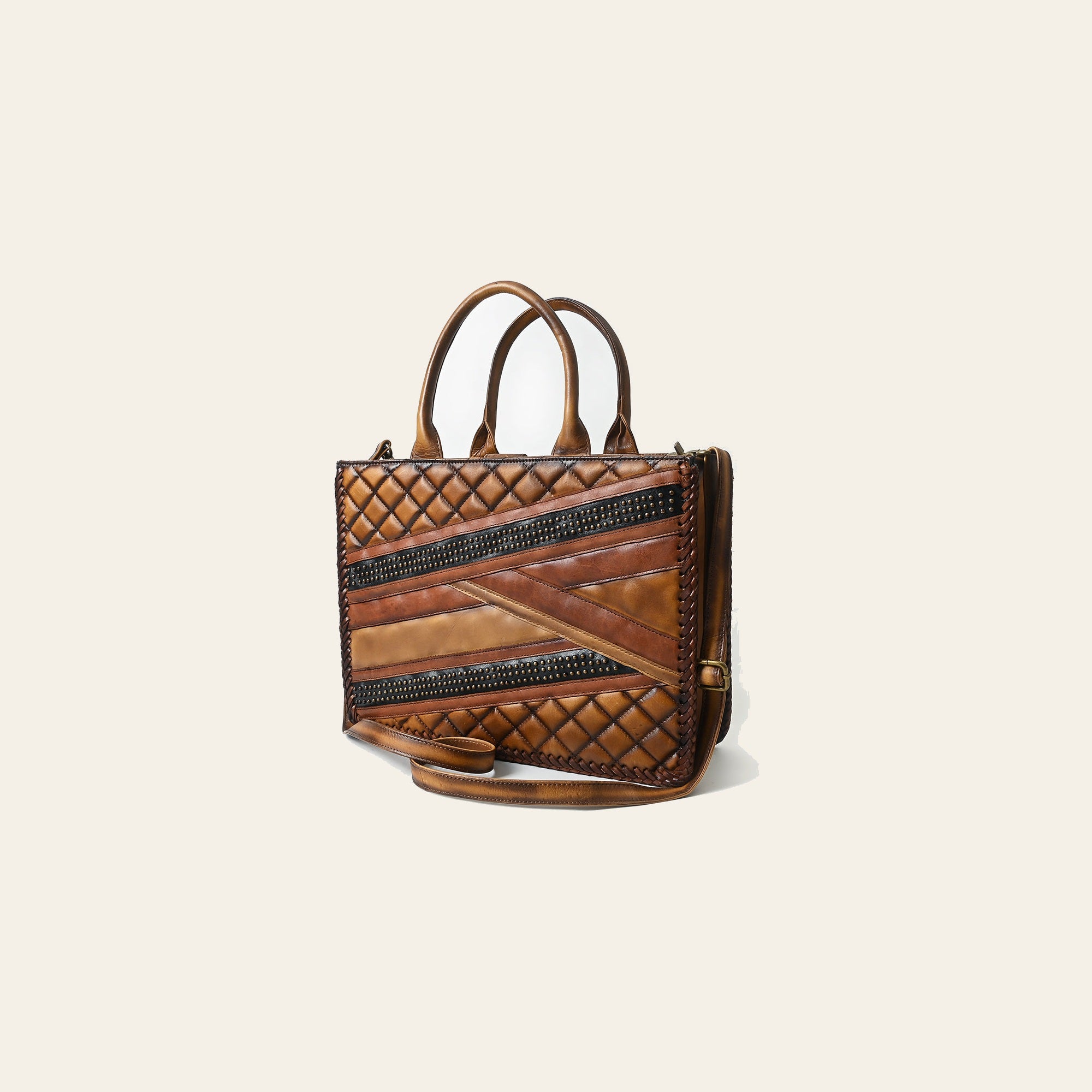 American Darling Tote Bag Beautifully Quilted Genuine Leather women