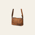 American Darling Crossbody Bag Beautifully Basketweave tooled Genuine Leather women