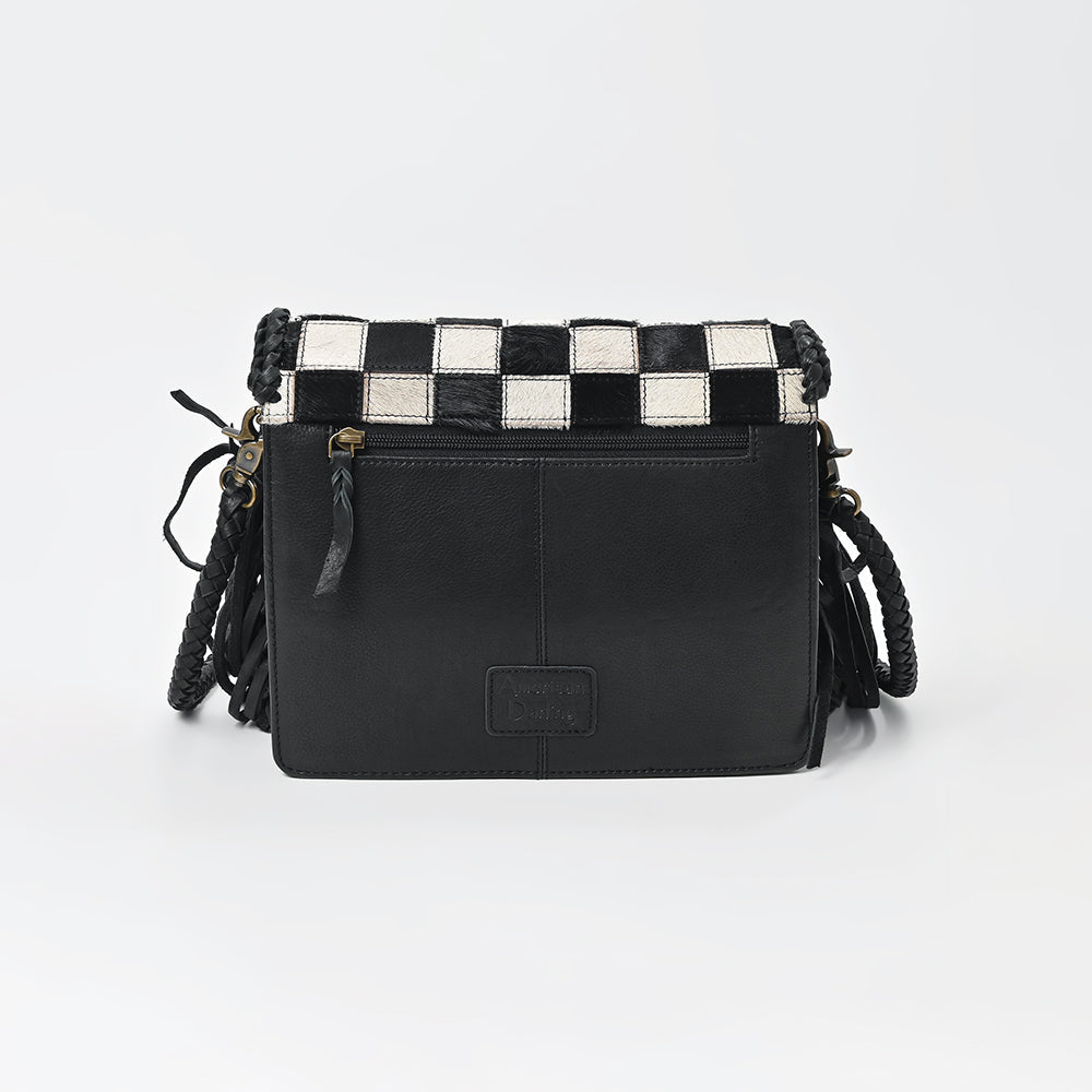 American Darling Women's Hair-On Crossbody Bag Western Genuine Leather Handbag