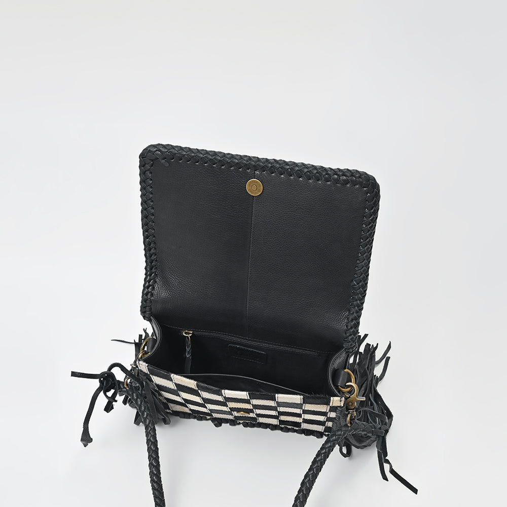 American Darling Women's Hair-On Crossbody Bag Western Genuine Leather Handbag