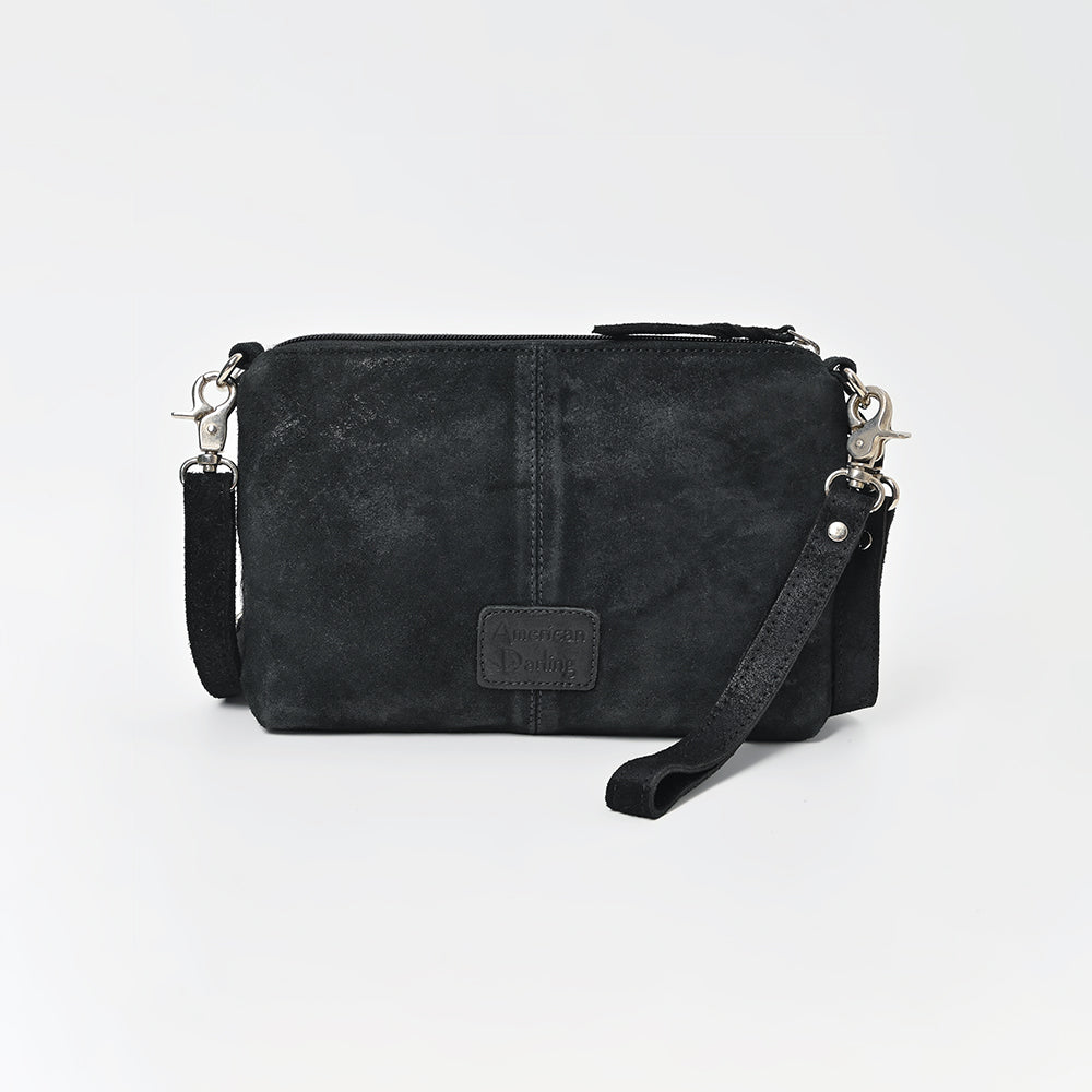 American Darling Western Fringe Leather Small Crossbody Bag with Studded Detail & Horsebit Accent