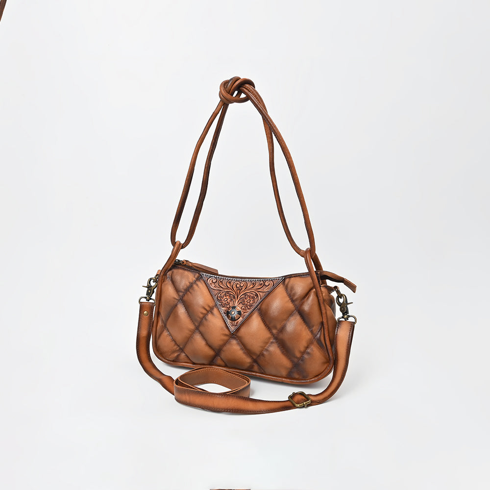 American Darling Premium Quilted Leather with Handles – Elegant Structured Tote for Women