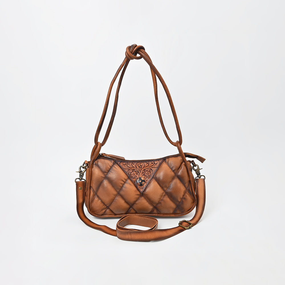 American Darling Premium Quilted Leather with Handles – Elegant Structured Tote for Women