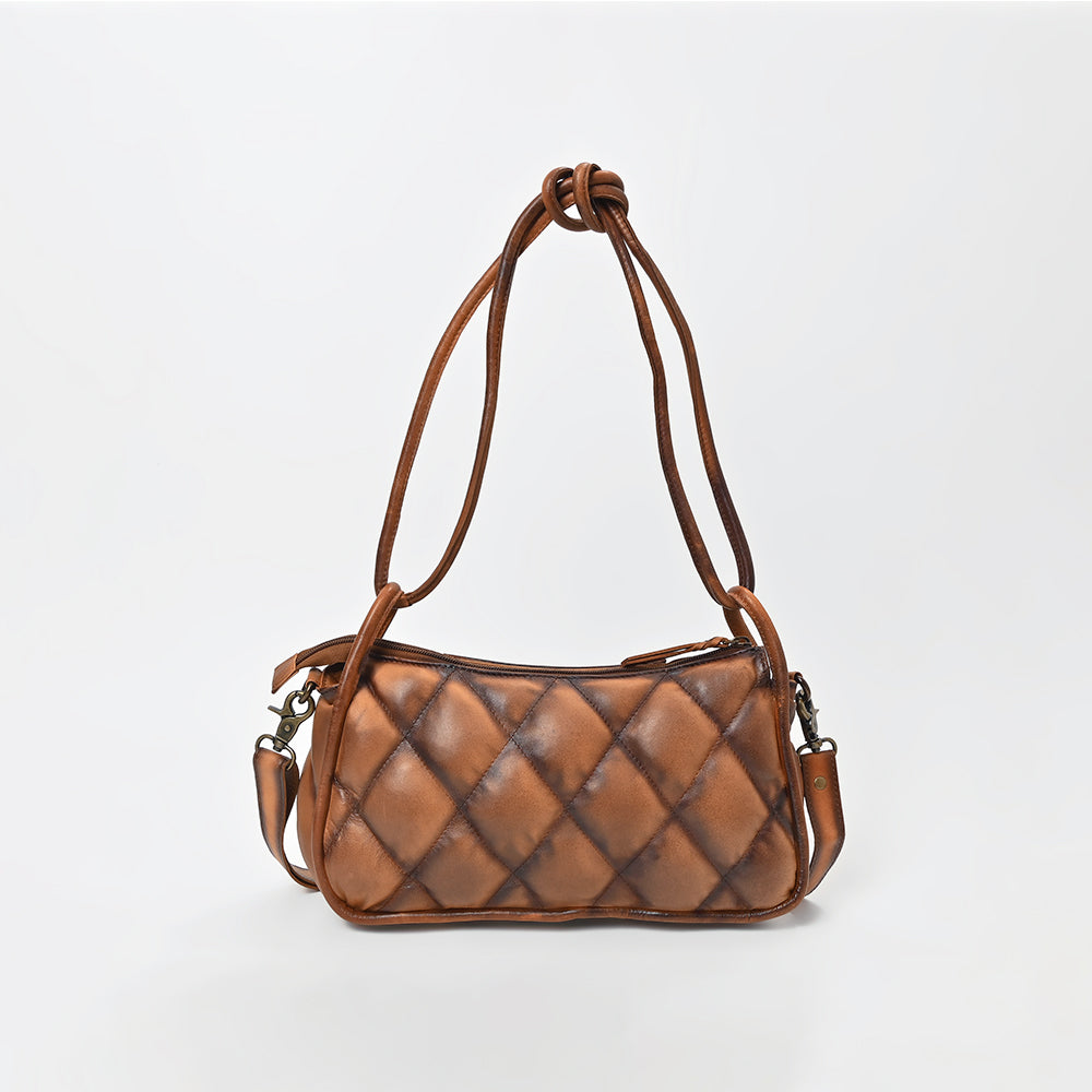 American Darling Premium Quilted Leather with Handles – Elegant Structured Tote for Women
