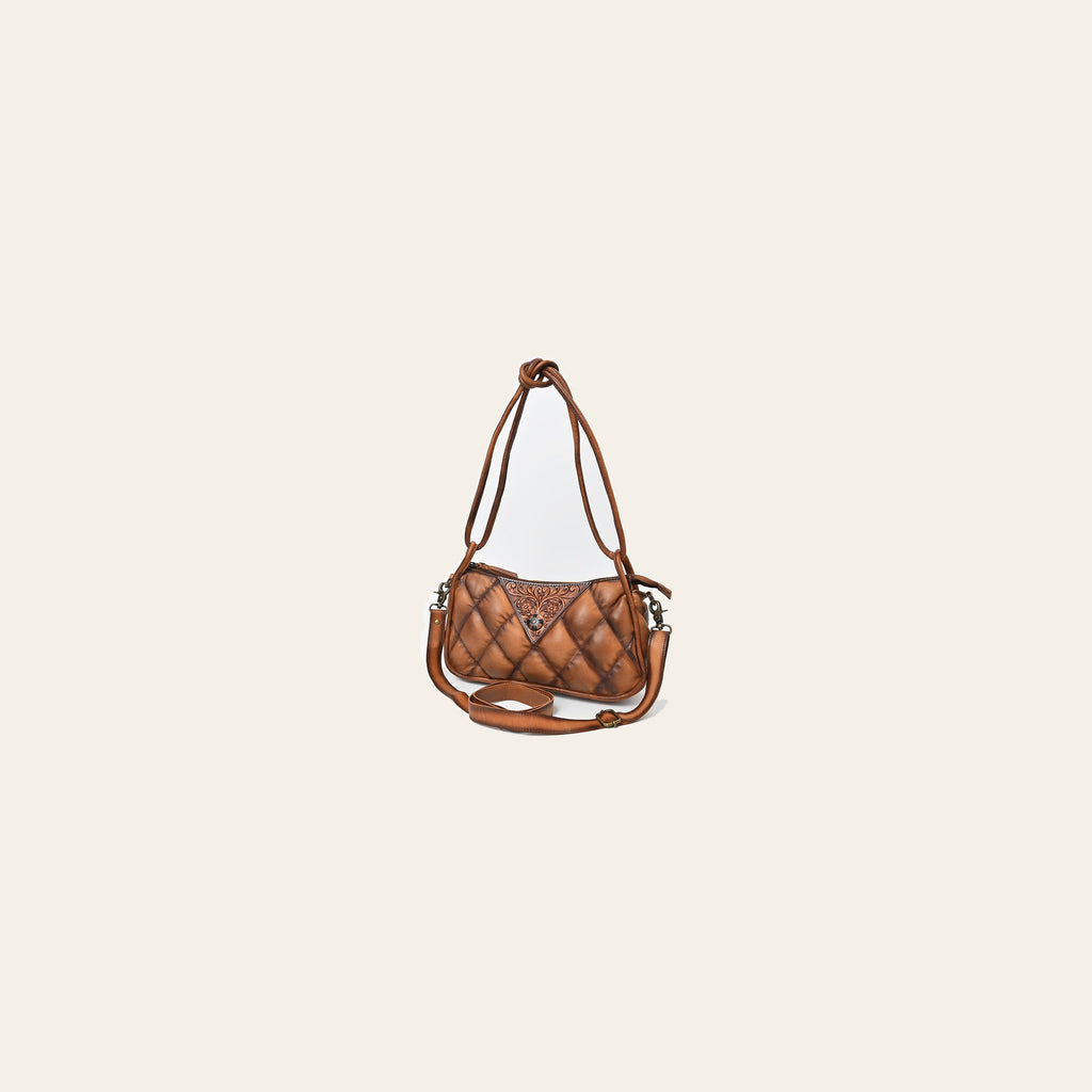 American Darling Premium Quilted Leather with Handles – Elegant Structured Tote for Women