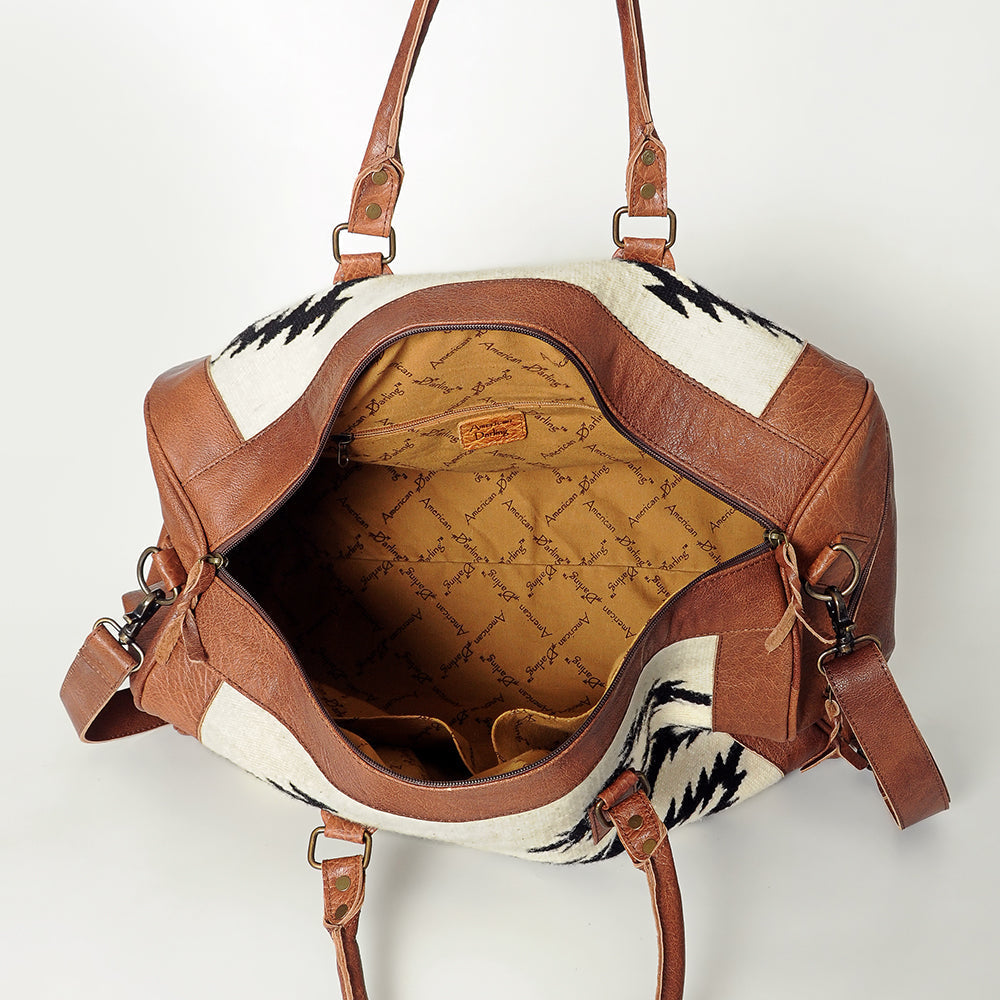 American Darling Women's Duffel Bag Western Hair On Genuine Leather Handbag and Ladies Purse