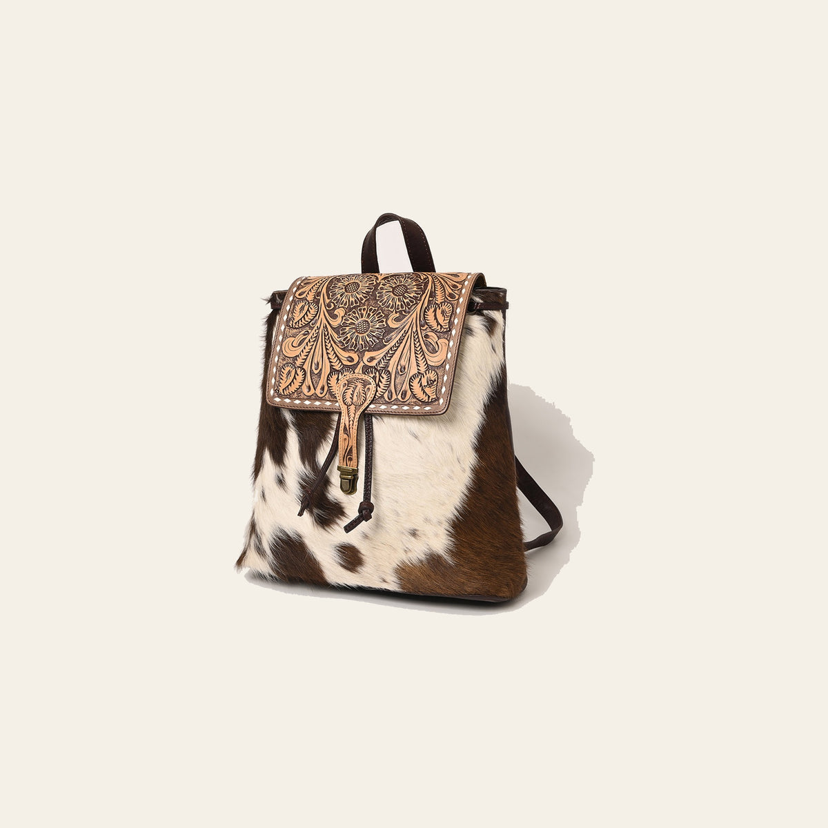 American Darling Backpack Hand Tooled Hair on Genuine Leather Western Women Bag | for Laptop School Purse Travel