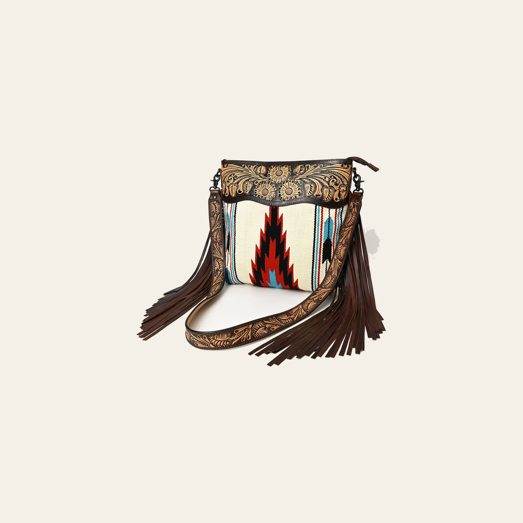 American Darling Cross Body Hand Tooled Saddle Blanket Genuine Leather Western Women Bag Handbag Purse | Crossbody for |Cute