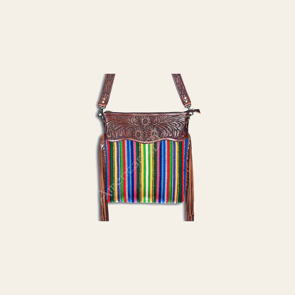 American Darling Cross Body Hand Tooled Saddle Blanket Genuine Leather Western Women Bag Handbag Purse | Crossbody for |Cute