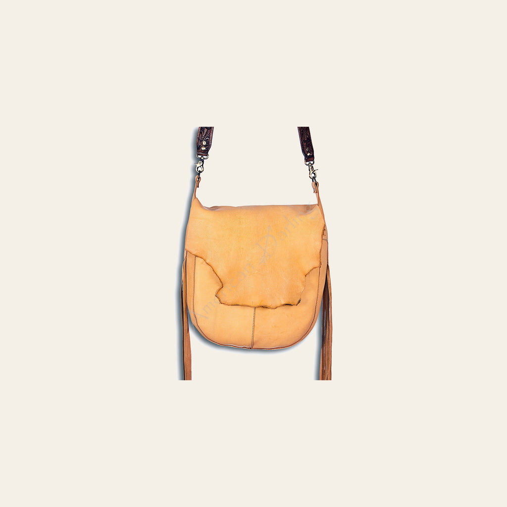 American Darling Messenger Full Grain Genuine Leather Western Women Bag Handbag Purse | Cute