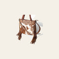 American Darling Messenger Hand Tooled Hair on-Genuine Leather Western Women Bag Handbag Purse | Crossbody for |Cute