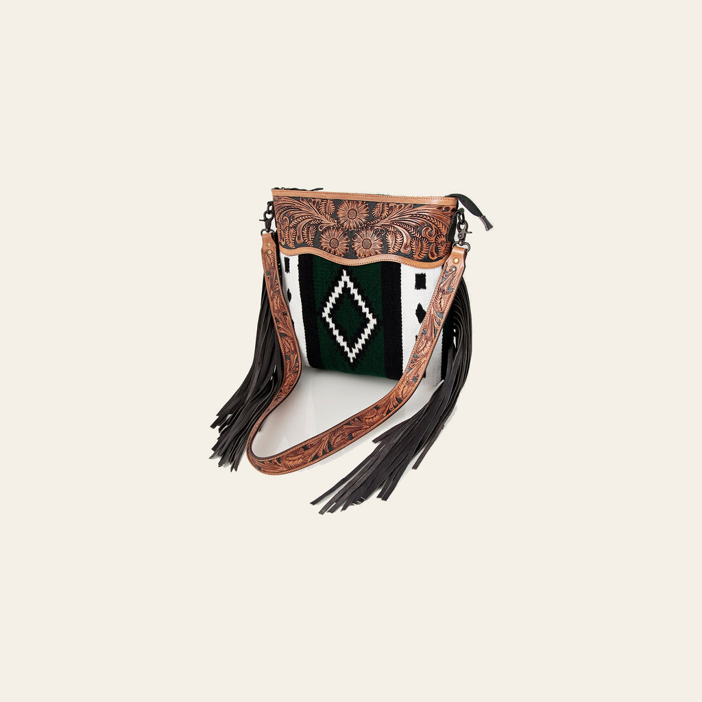 American Darling Cross Body Hand Tooled Saddle Blanket Genuine Leather Western Women Bag Handbag Purse | Crossbody for |Cute