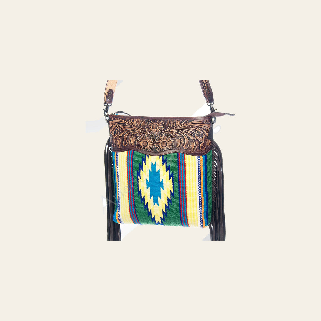 American Darling Cross Body Hand Tooled Saddle Blanket Genuine Leather Western Women Bag Handbag Purse | Crossbody for |Cute