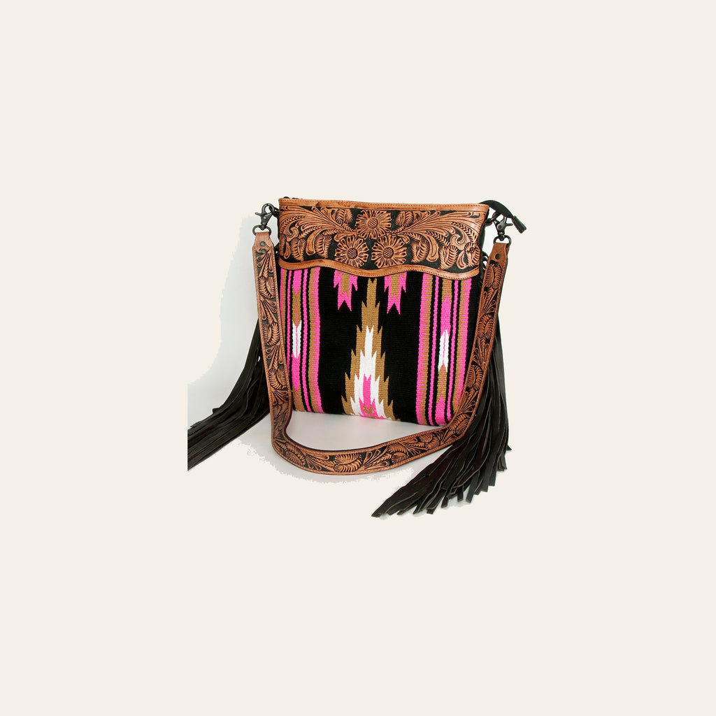 American Darling Cross Body Hand Tooled Saddle Blanket Genuine Leather Western Women Bag Handbag Purse | Crossbody for |Cute