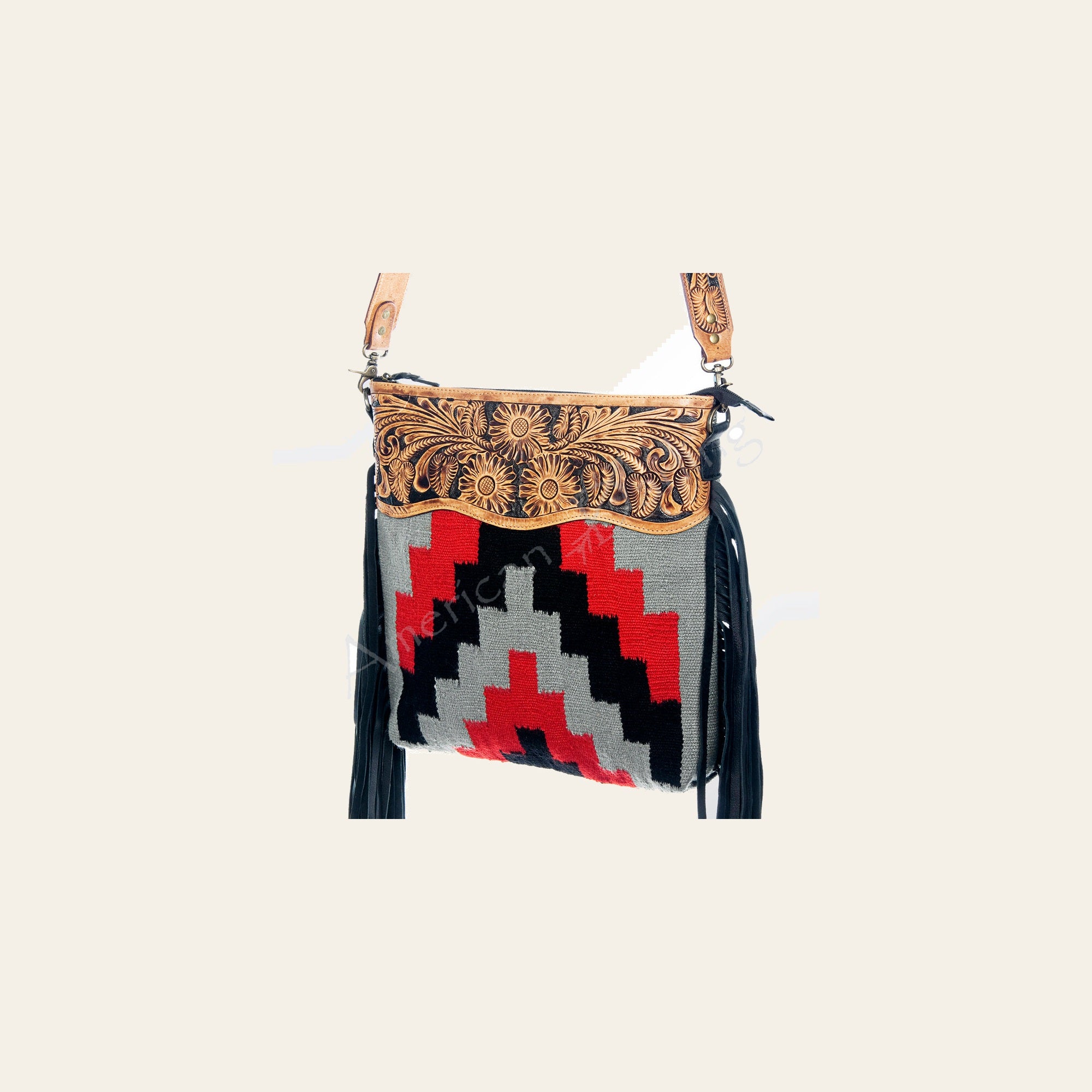 American Darling Cross Body Hand Tooled Saddle Blanket Genuine Leather Western Women Bag Handbag Purse | Crossbody for Cute