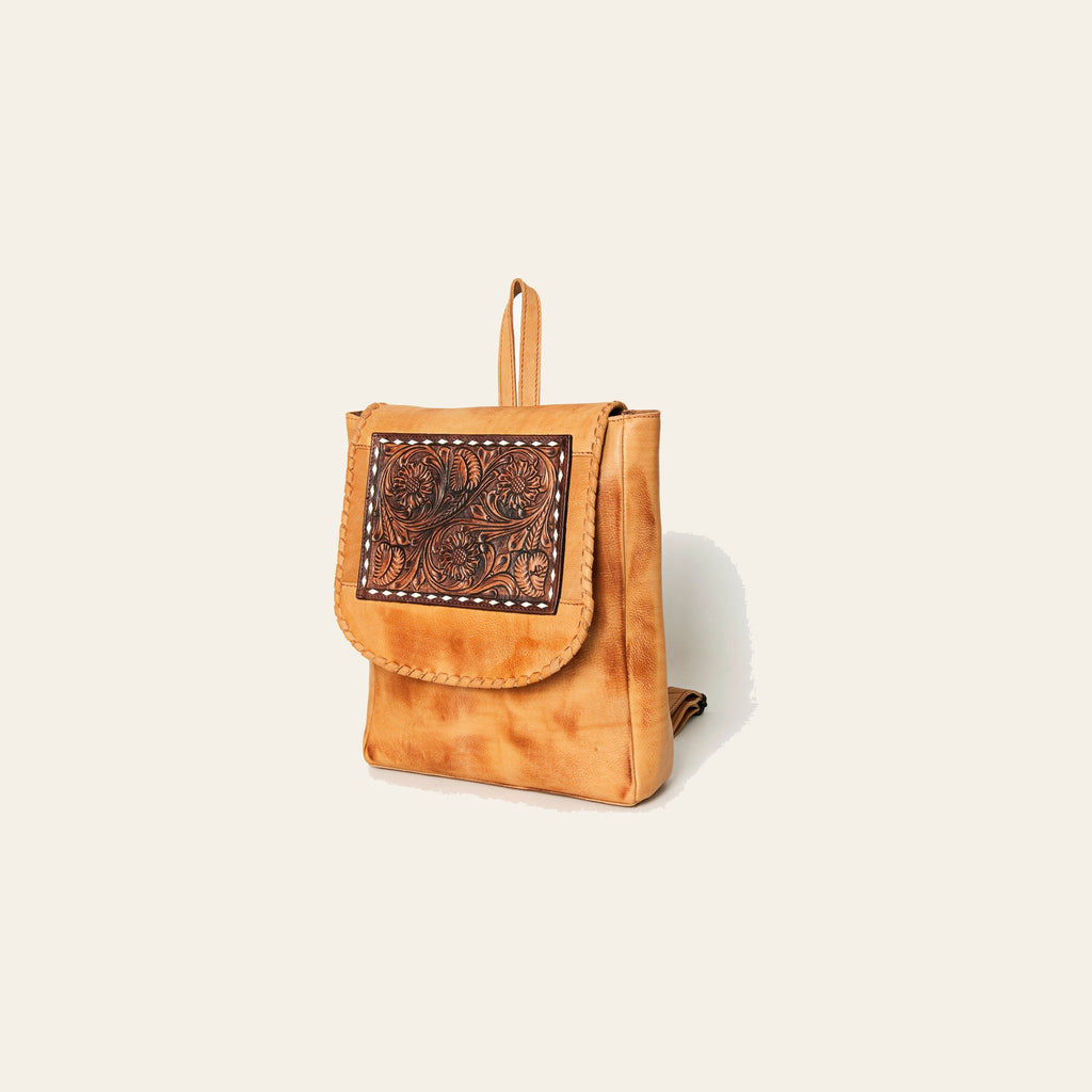 American Darling Backpack Hand Tooled Genuine Leather Western Women Bag Handbag Purse | for Laptop School