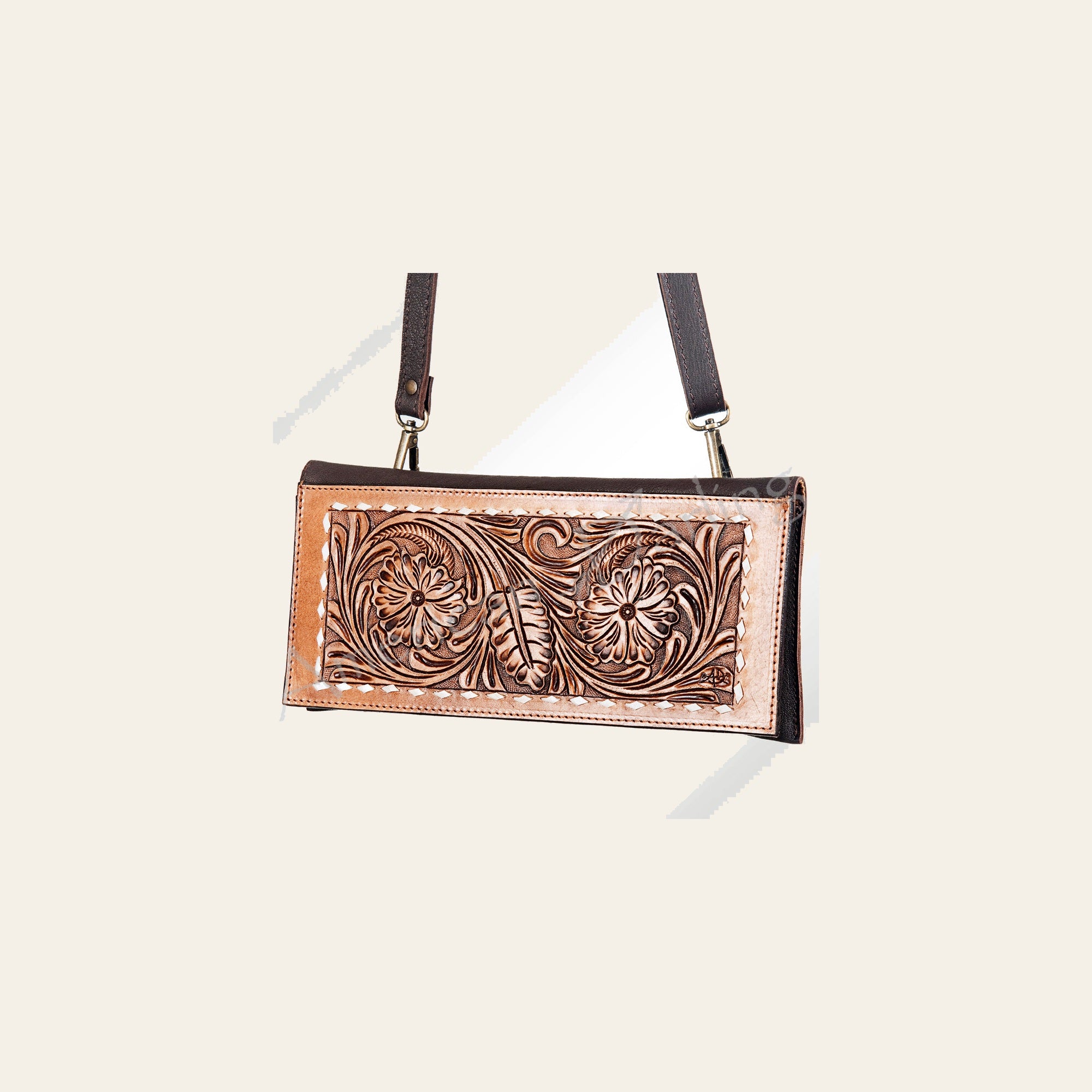 American Darling Wallet Hand Tooled Genuine Leather Women Bag Western Handbag Purse | Womens Handbags |Leather for Summer