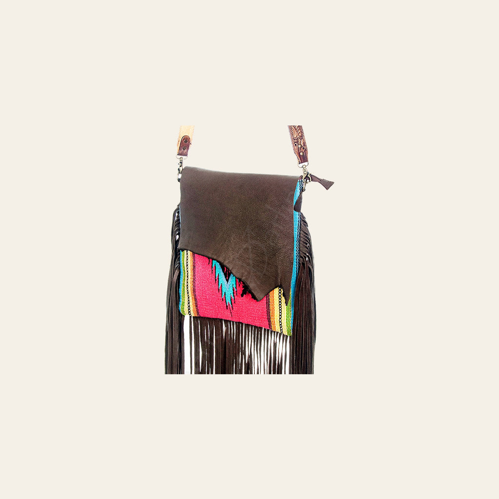 American Darling Messenger Saddle Blanket Genuine Leather Western Women Bag Handbag Purse | Cute