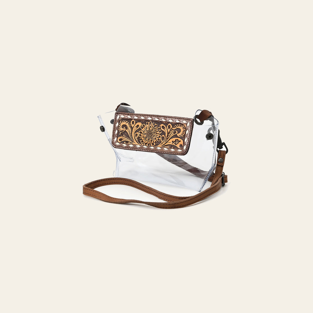 American Darling Clear Bag Hand Tooled Genuine Leather Western Women Handbag Purse | for Cute