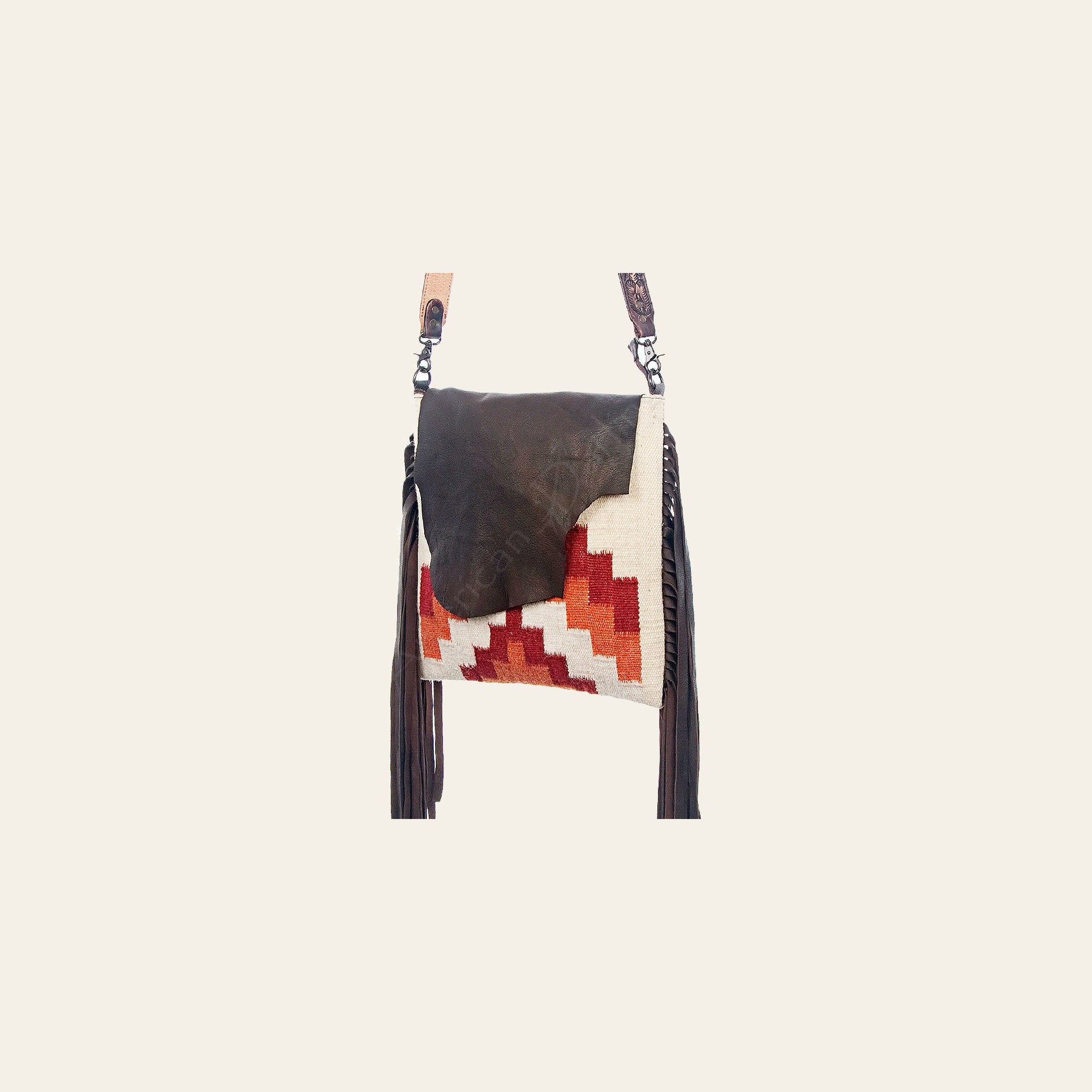 American Darling Messenger Saddle Blanket Genuine Leather Western Women Bag Handbag Purse | Crossbody for Cute