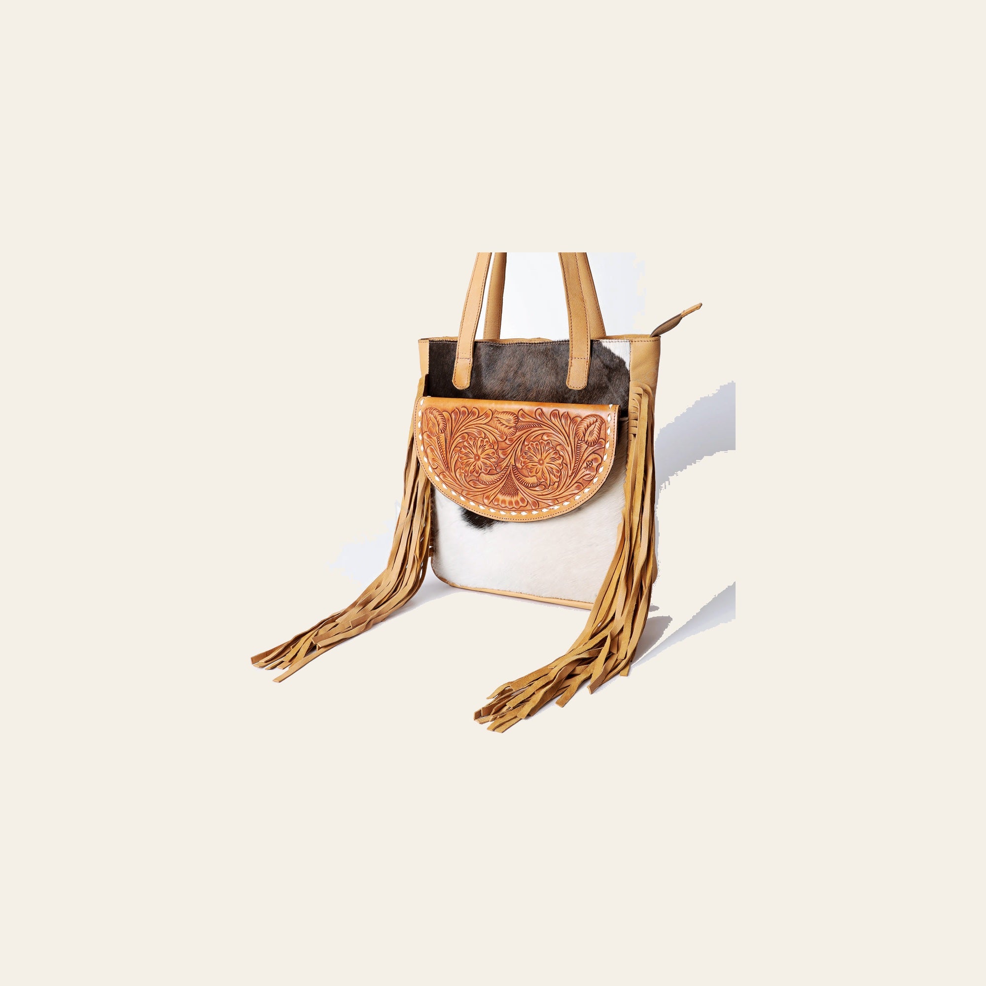 American Darling Tote Hand Tooled Hair-On Genuine Leather Western Women Bag Handbag Purse | Travel Bags College Casual