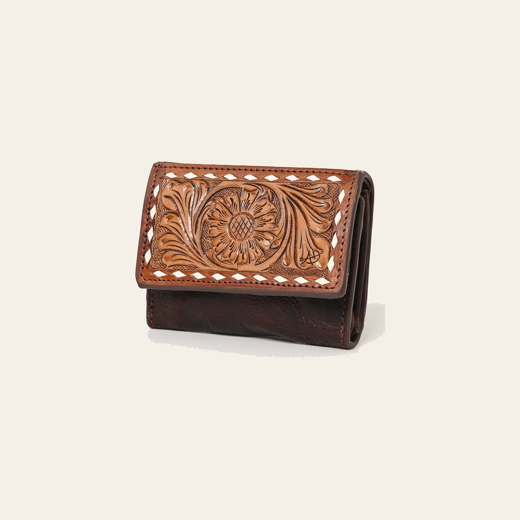 American Darling Wallet Hand Tooled Genuine Leather Women Bag Western Handbag Purse | Womens Handbags |Leather for Summer