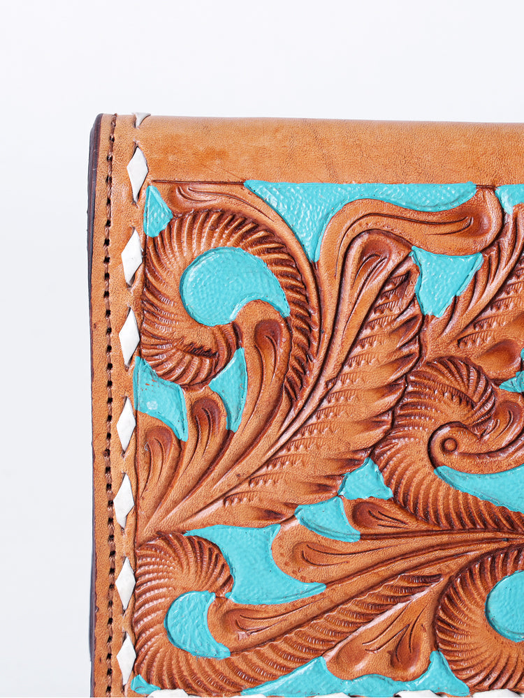 American Darling Wallet Hand Tooled Genuine Leather Western Women Bag | Handbag Purse Wristlet Travel Clutch