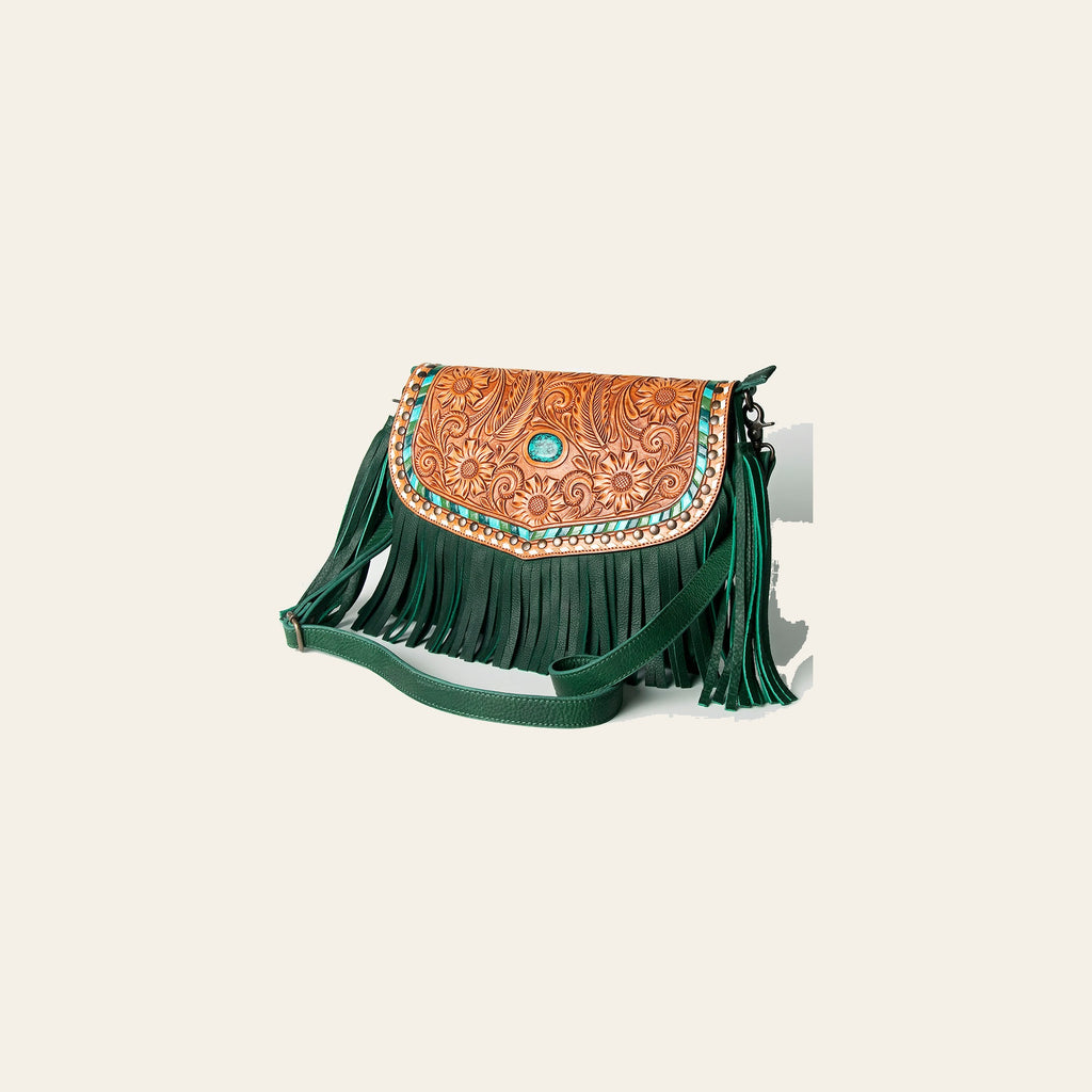 American Darling Crossbody Hand Tooled Genuine Leather Women Bag Western Handbag Purse