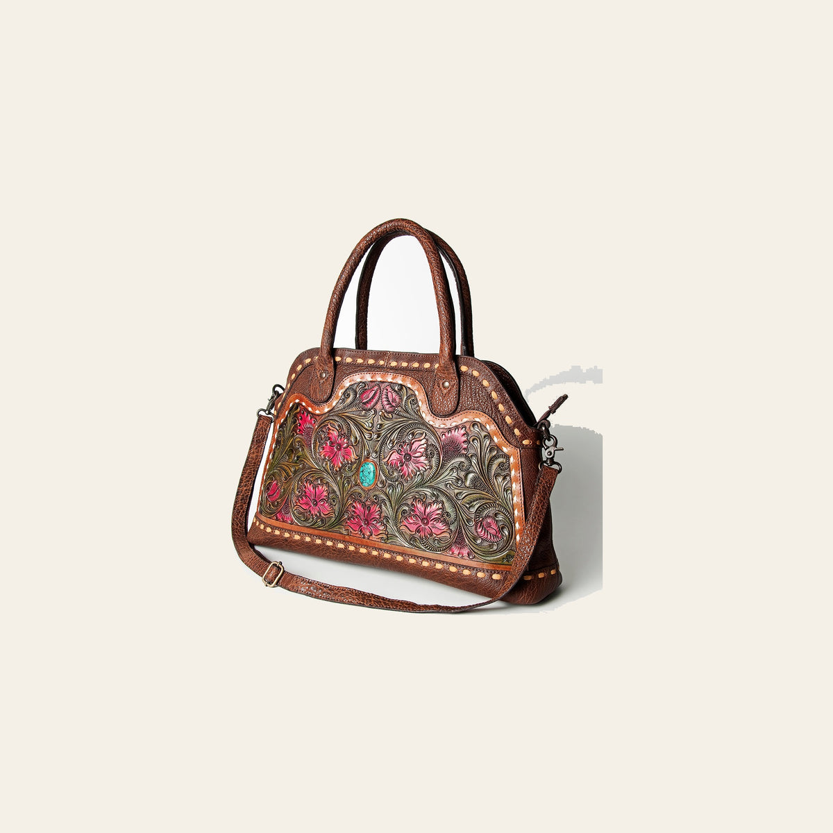 American Darling Tote Hand Tooled Genuine Leather Women Bag Western Handbag Purse